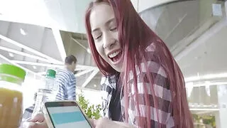 Asian GF Strolls Around With RC Vibrator In Pussy