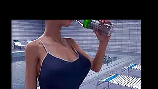 3D Hot Asian POV Aumento de senos Grandes tetas con sonido añadido